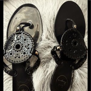 Jack Rogers size 10 black jelly sandal